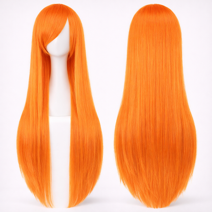 The "Ultra-Sleek" 80cm Statement Wig Makeup art