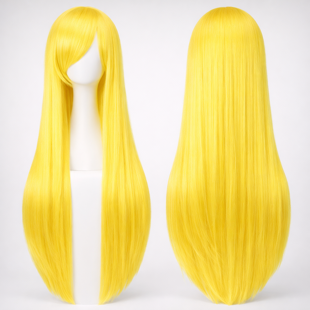 The "Ultra-Sleek" 80cm Statement Wig Makeup art