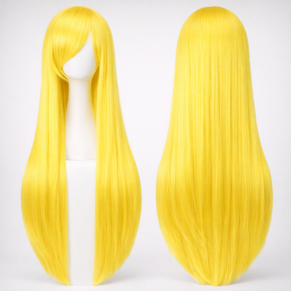 The "Ultra-Sleek" 80cm Statement Wig Makeup art