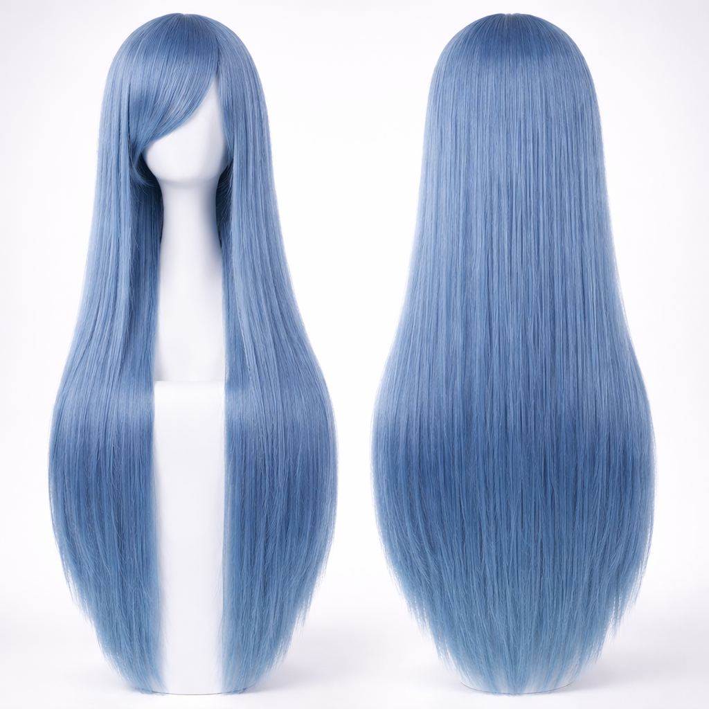 The "Ultra-Sleek" 80cm Statement Wig Makeup art