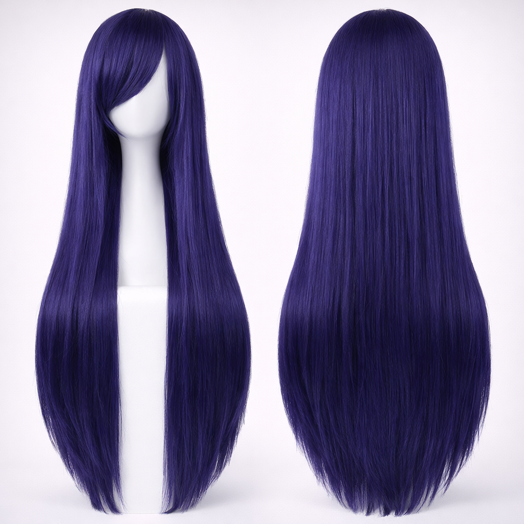 The "Ultra-Sleek" 80cm Statement Wig Makeup art