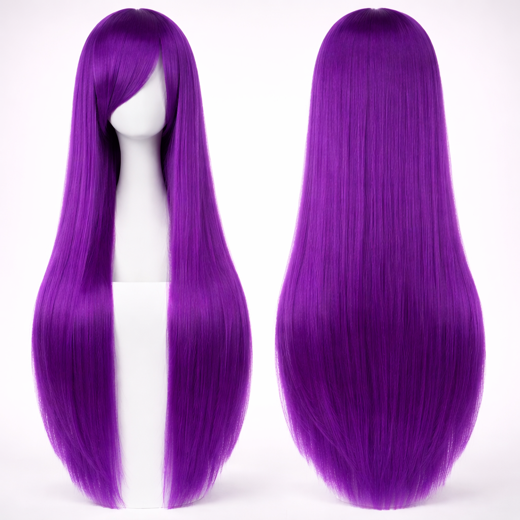 The "Ultra-Sleek" 80cm Statement Wig Makeup art