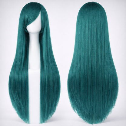 The "Ultra-Sleek" 80cm Statement Wig Makeup art