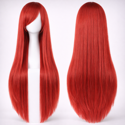 The "Ultra-Sleek" 80cm Statement Wig Makeup art