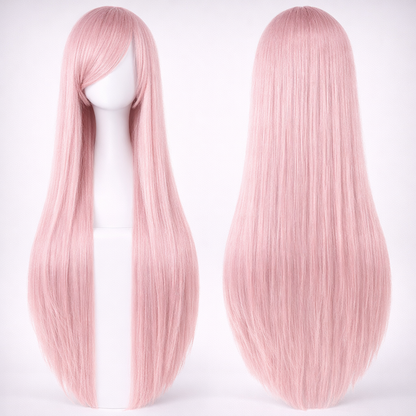 The "Ultra-Sleek" 80cm Statement Wig Makeup art