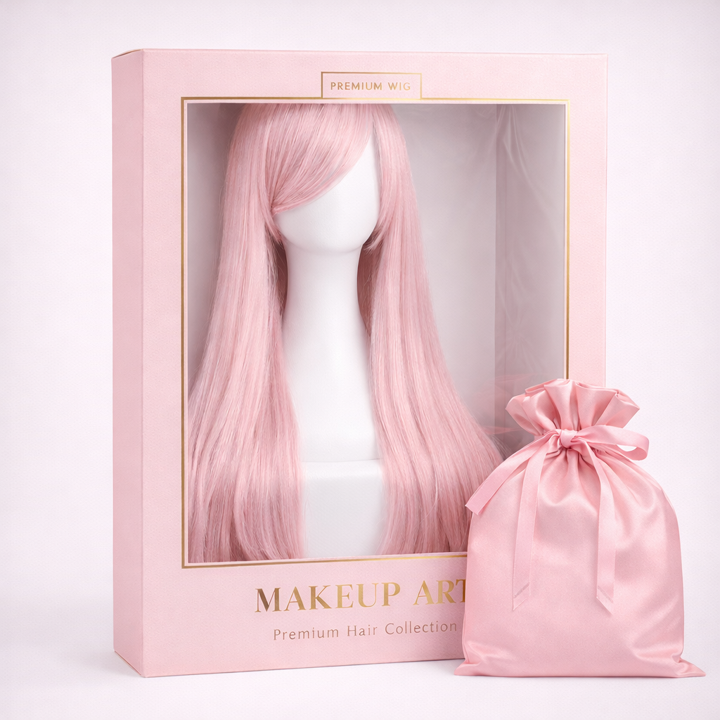 The "Ultra-Sleek" 80cm Statement Wig Makeup art