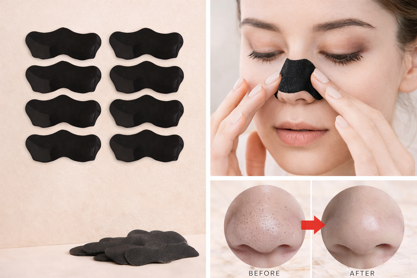 The Pore Purifier™ | Deep Cleansing Charcoal Strips Makeup art