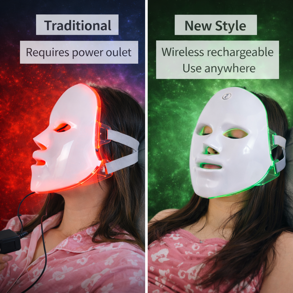 The Derma-Lux™ | 7-Color LED Light Therapy Mask - Makeup Art