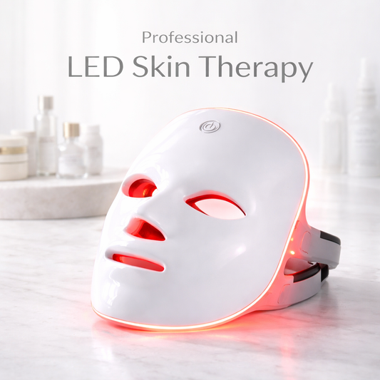 The Derma-Lux™ | 7-Color LED Light Therapy Mask Makeup art