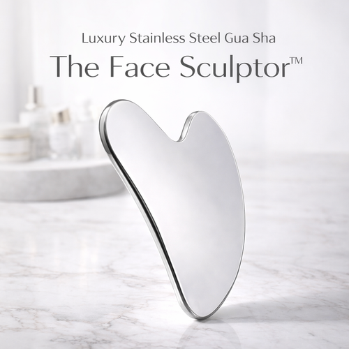 The Face Sculptor™ | Stainless Steel Cooling Gua Sha Makeup art