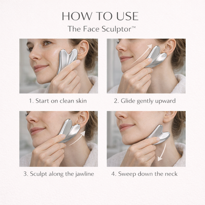 The Face Sculptor™ | Stainless Steel Cooling Gua Sha Makeup art