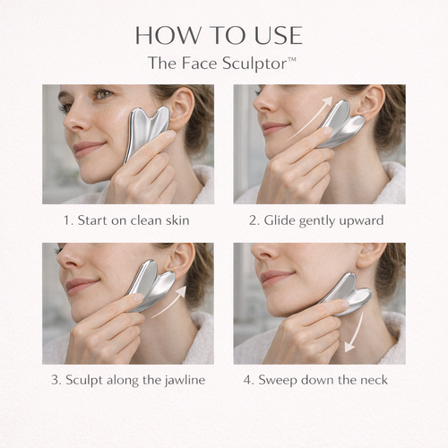 The Face Sculptor™ | Stainless Steel Cooling Gua Sha Makeup art