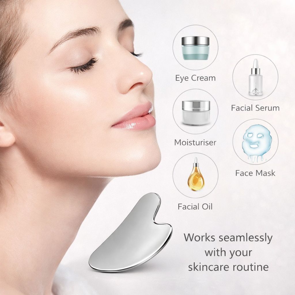 The Face Sculptor™ | Stainless Steel Cooling Gua Sha Makeup art