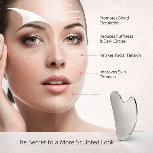 The Face Sculptor™ | Stainless Steel Cooling Gua Sha Makeup art