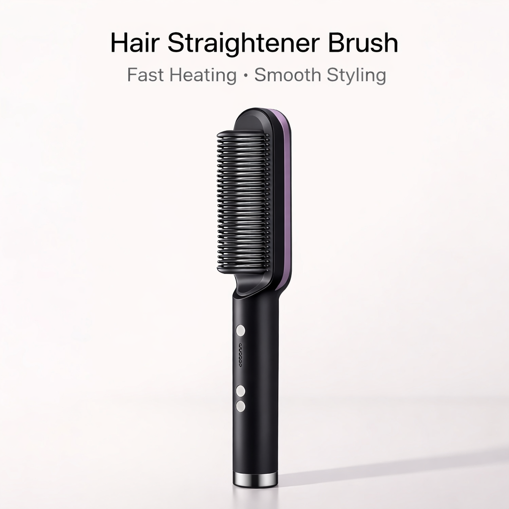 Hair Straightener Brush - Fast Heating Styling Comb Makeup art