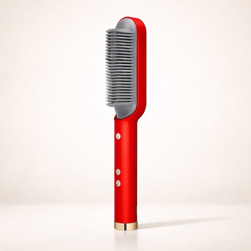 Hair Straightener Brush - Fast Heating Styling Comb Makeup art