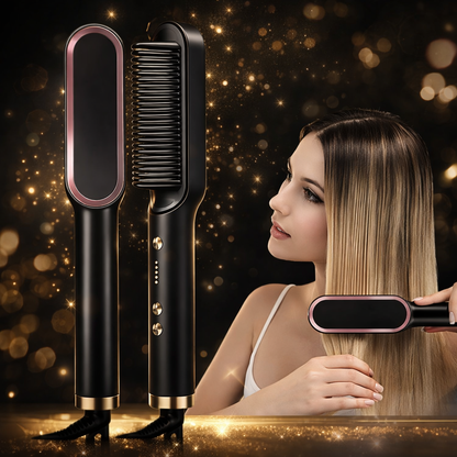 Hair Straightener Brush - Fast Heating Styling Comb Makeup art