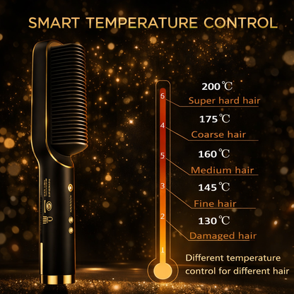 Hair Straightener Brush - Fast Heating Styling Comb Makeup art