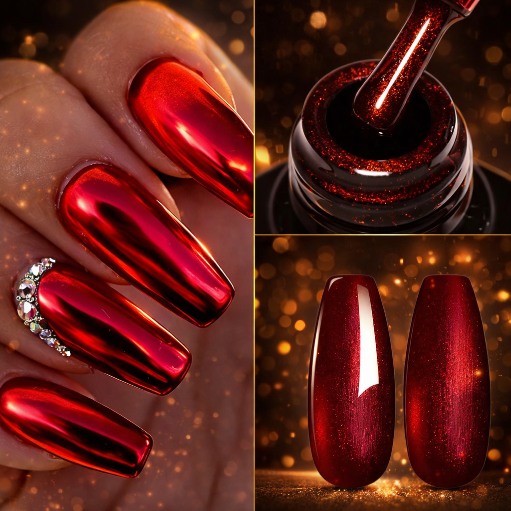 The Liquid Metal™ | Mirror-Finish Chrome Gel Makeup art