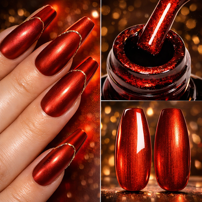 The Liquid Metal™ | Mirror-Finish Chrome Gel Makeup art