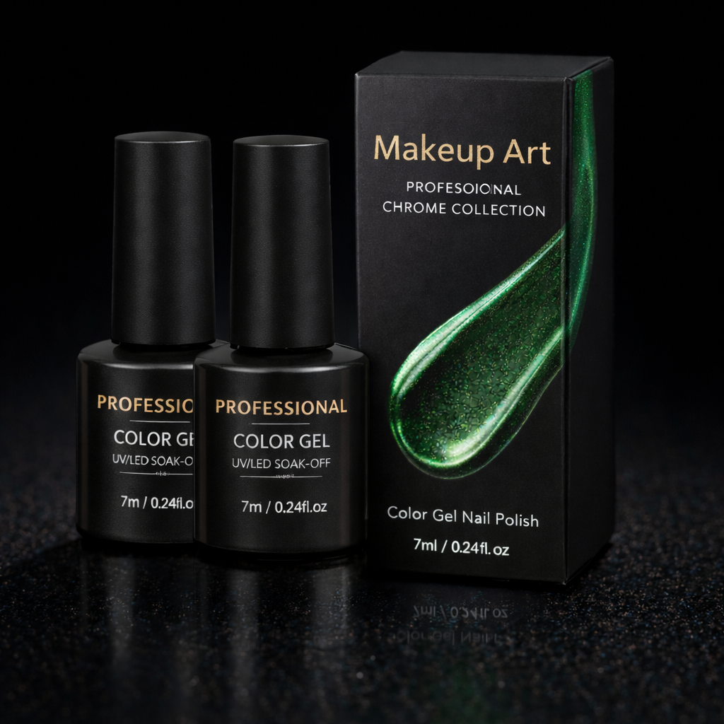 The Liquid Metal™ | Mirror-Finish Chrome Gel Makeup art
