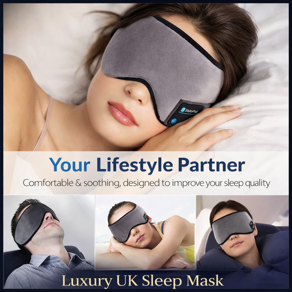 3D Contoured Bluetooth Sleep Mask Makeup art