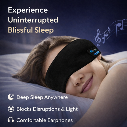 3D Contoured Bluetooth Sleep Mask Makeup art
