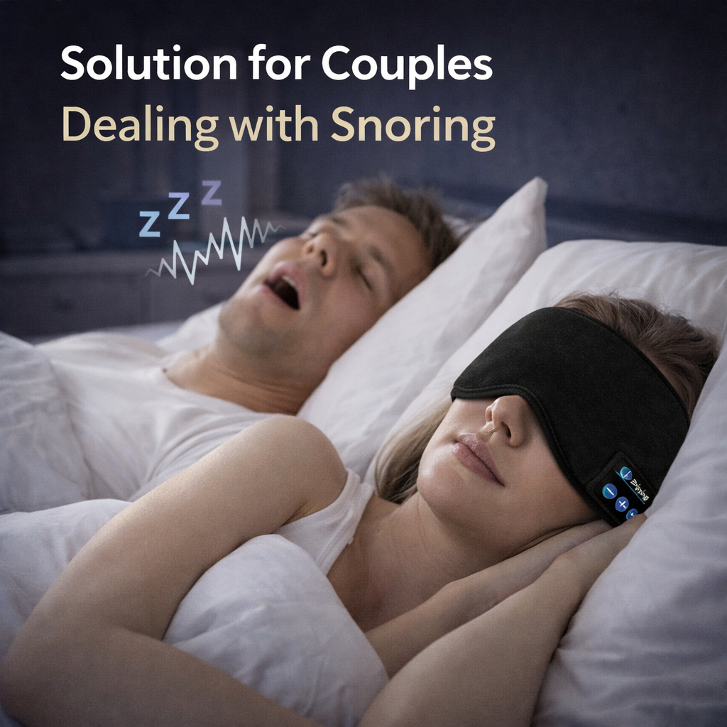 3D Contoured Bluetooth Sleep Mask Makeup art