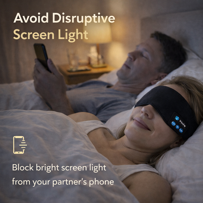 3D Contoured Bluetooth Sleep Mask Makeup art