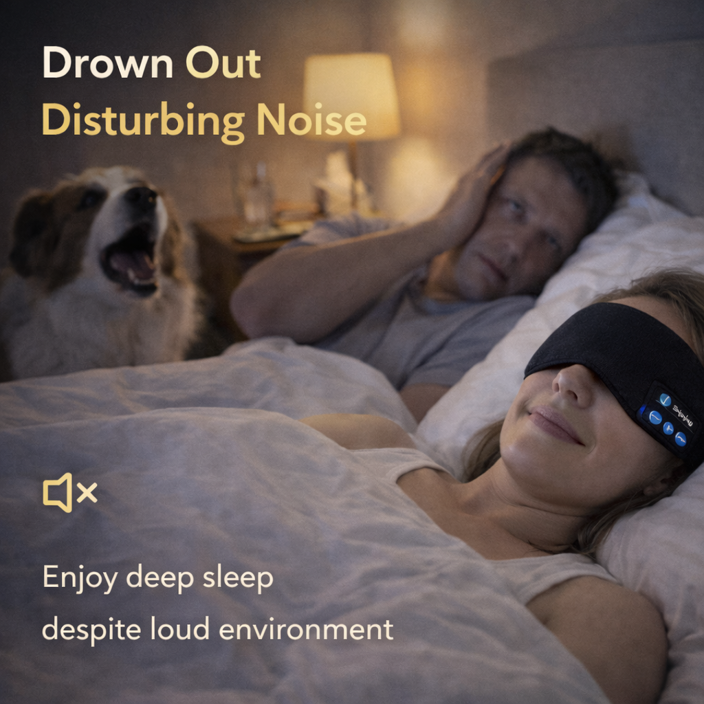 3D Contoured Bluetooth Sleep Mask Makeup art