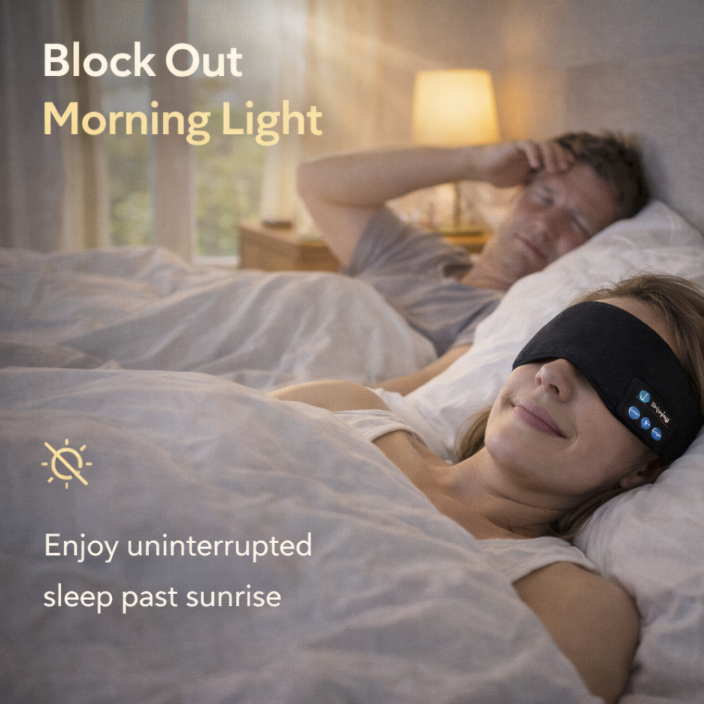 3D Contoured Bluetooth Sleep Mask Makeup art