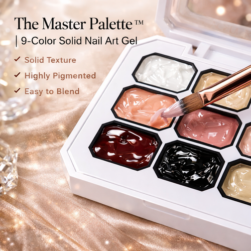 The Master Palette™ | 9-Color Solid Nail Art Gel Makeup art