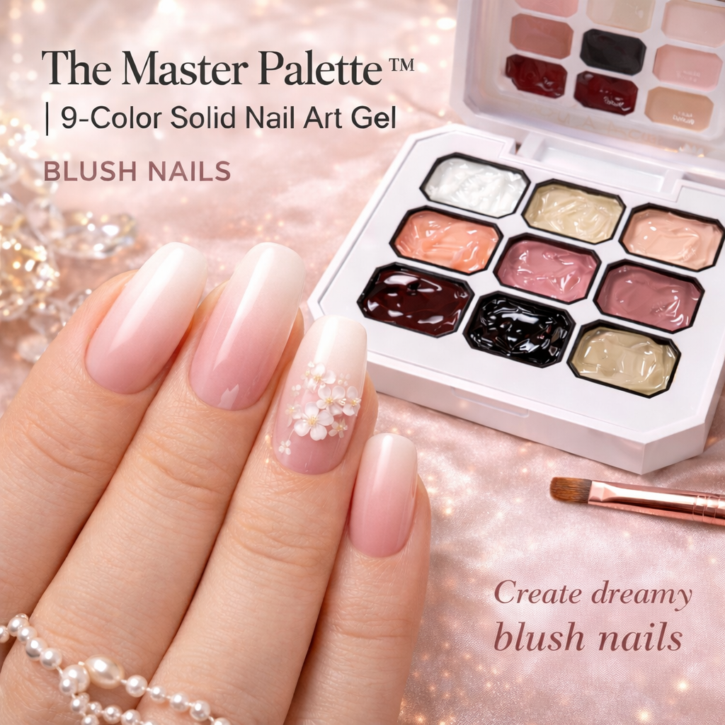 The Master Palette™ | 9-Color Solid Nail Art Gel Makeup art