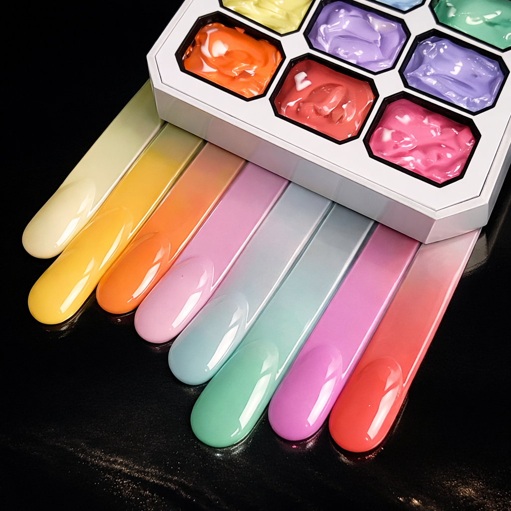 The Master Palette™ | 9-Color Solid Nail Art Gel Makeup art
