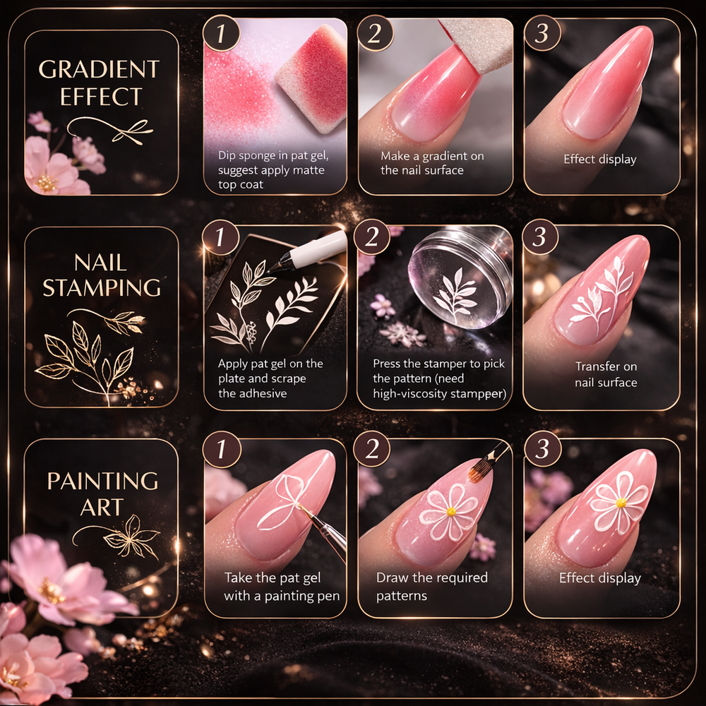 The Master Palette™ | 9-Color Solid Nail Art Gel Makeup art
