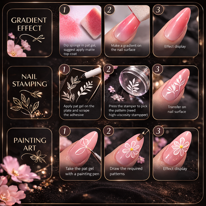 The Master Palette™ | 9-Color Solid Nail Art Gel Makeup art