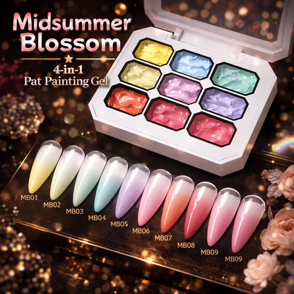 The Master Palette™ | 9-Color Solid Nail Art Gel Makeup art