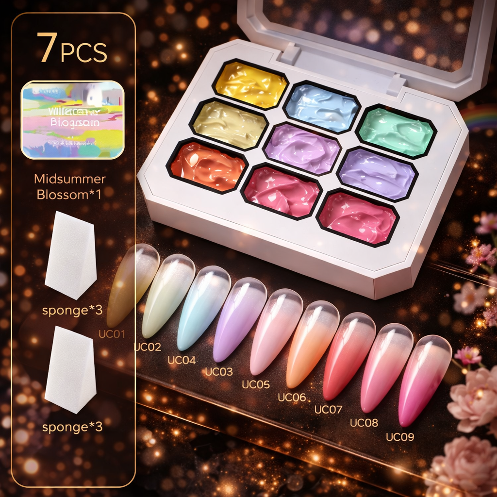 The Master Palette™ | 9-Color Solid Nail Art Gel Makeup art