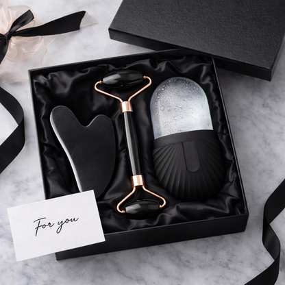 Facial Contouring Ice Roller & Gua Sha Set Makeup art