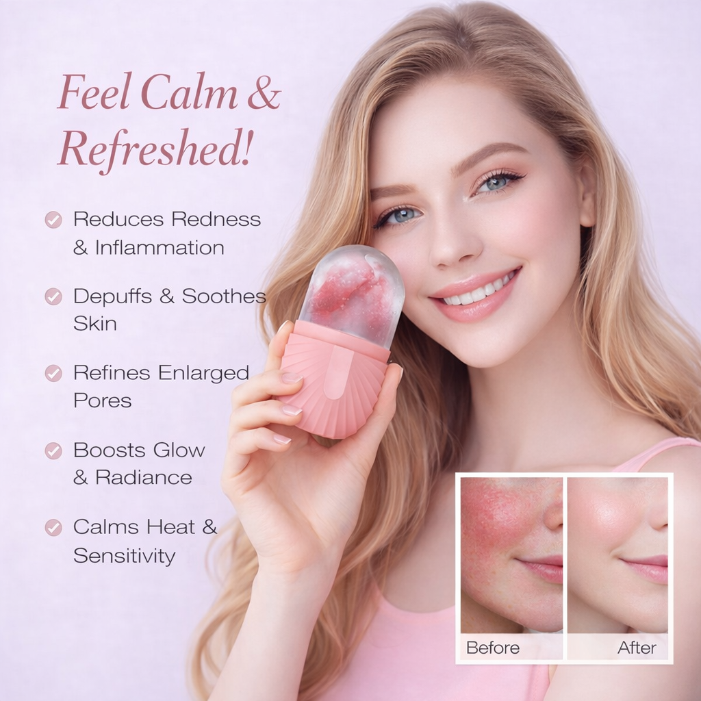 Facial Contouring Ice Roller & Gua Sha Set Makeup art