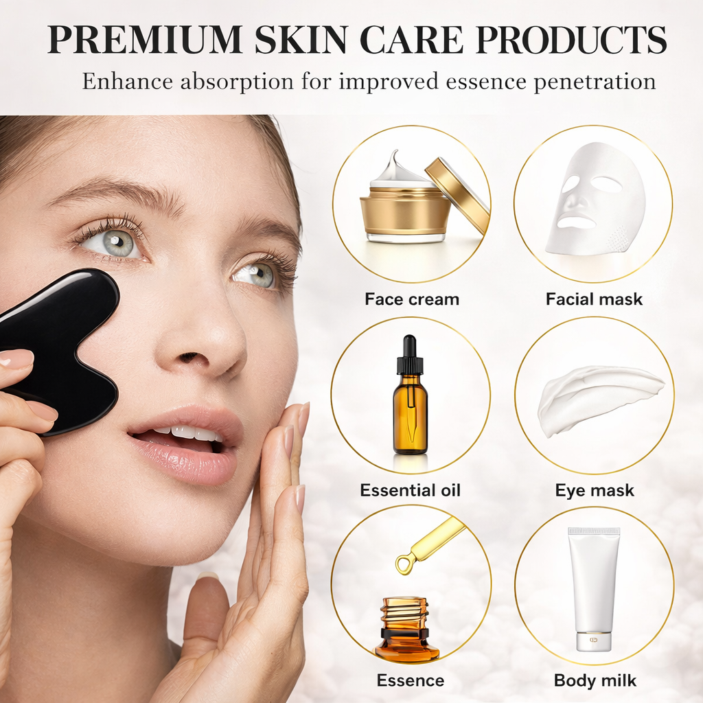 Facial Contouring Ice Roller & Gua Sha Set Makeup art