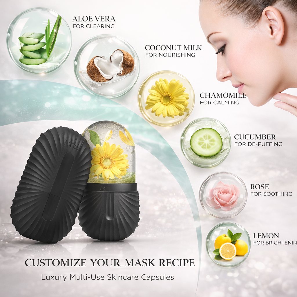 Facial Contouring Ice Roller & Gua Sha Set Makeup art