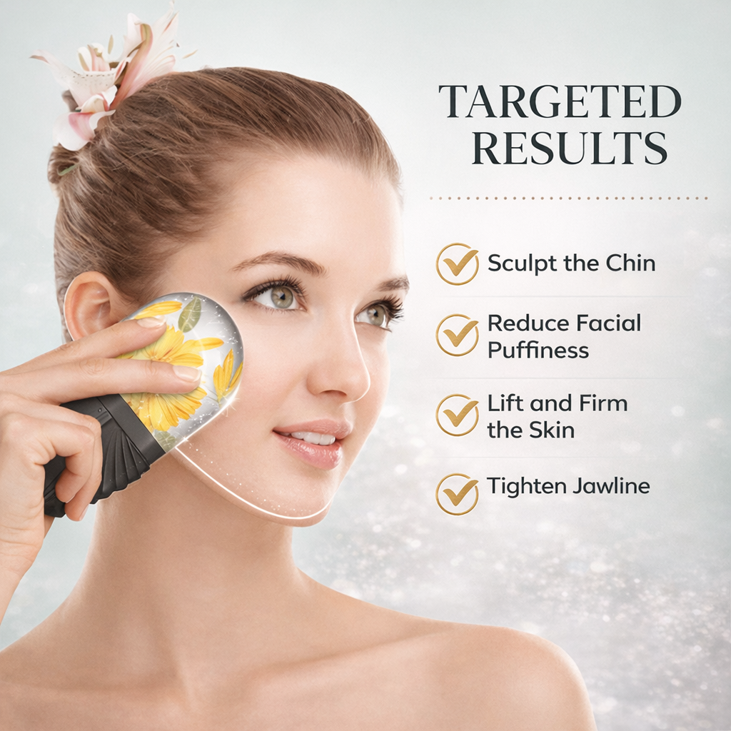 Facial Contouring Ice Roller & Gua Sha Set Makeup art