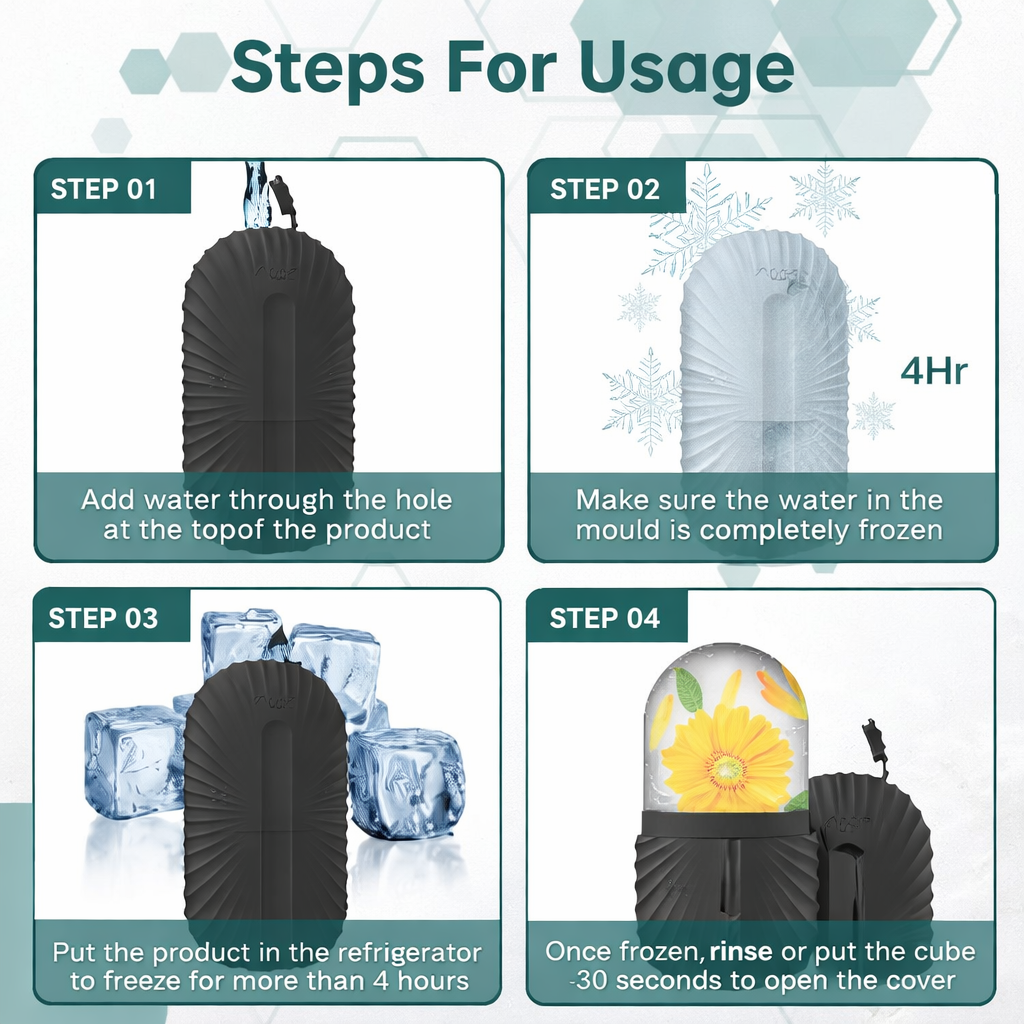 Facial Contouring Ice Roller & Gua Sha Set Makeup art