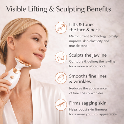 Micro-Current Face & Neck Sculptor: Lift, Firm & Define Makeup art