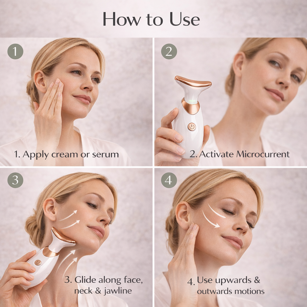 Micro-Current Face & Neck Sculptor: Lift, Firm & Define Makeup art