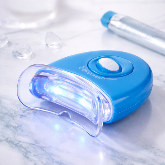 The Crystal Smile™ | Blue Light Whitening Accelerator Makeup art