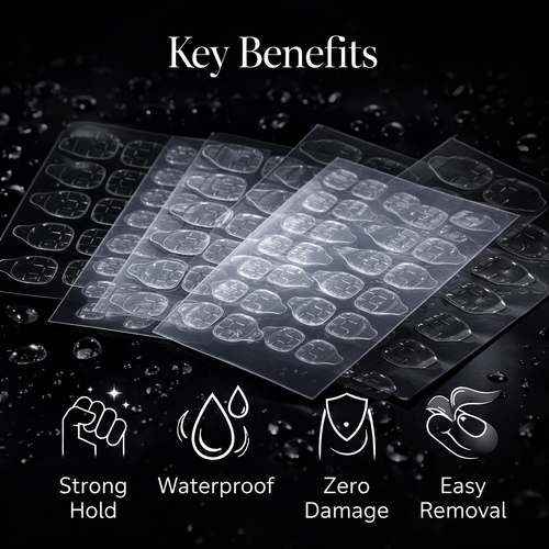 Zero-Damage Nail Adhesive Tabs: Strong Hold & Waterproof Makeup art