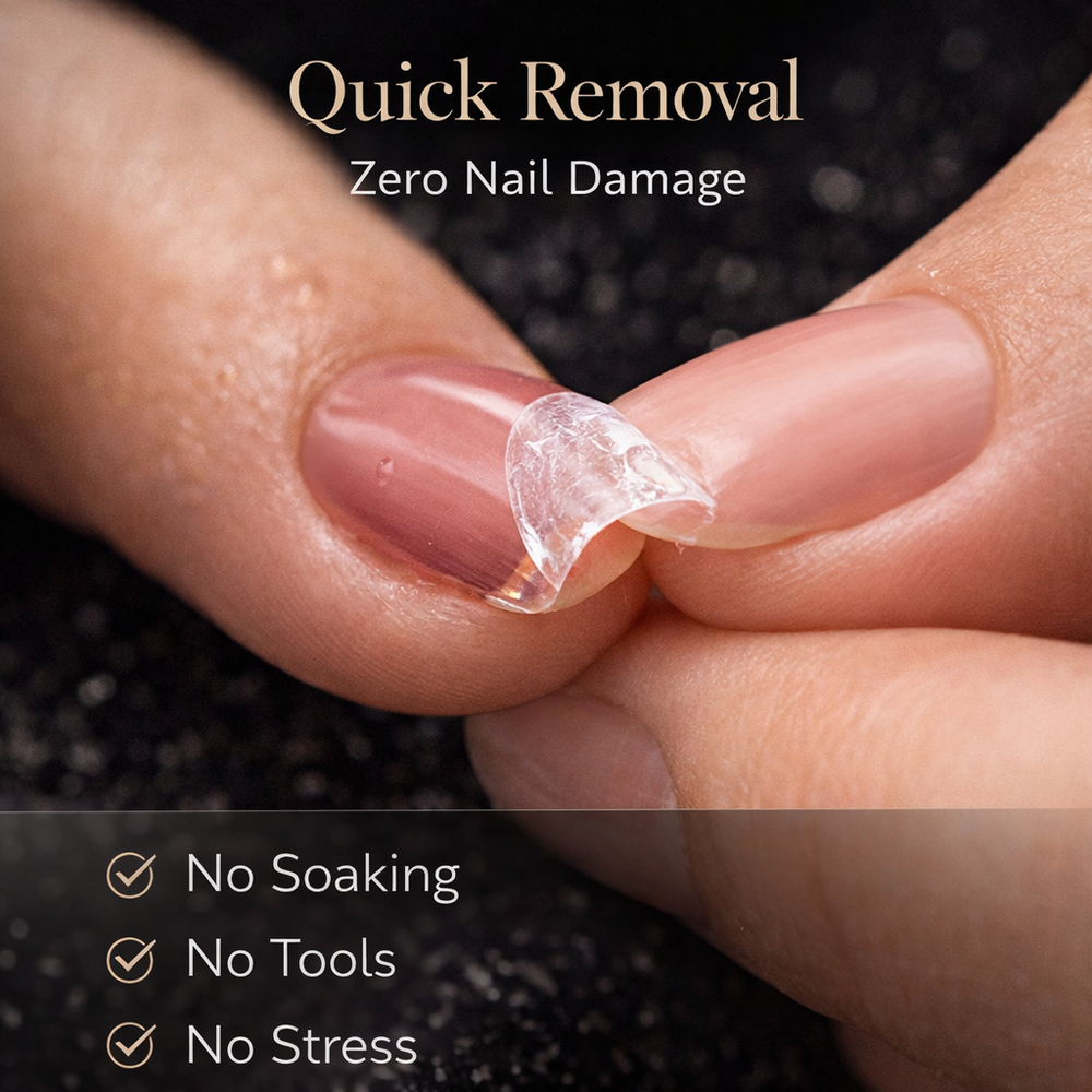 Zero-Damage Nail Adhesive Tabs: Strong Hold & Waterproof Makeup art