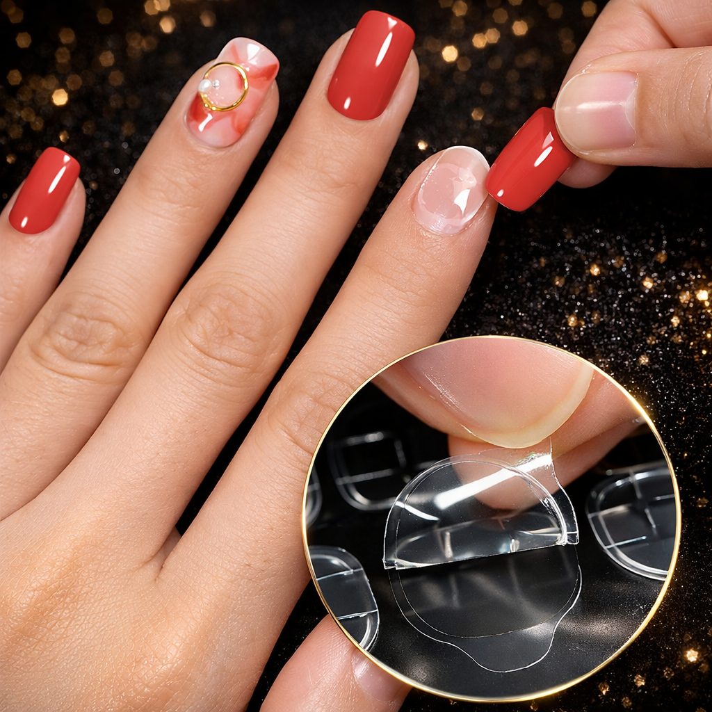 Zero-Damage Nail Adhesive Tabs: Strong Hold & Waterproof Makeup art